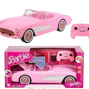 Barbie The Movie Hot Wheels RC Barbie Corvette Remote Control Car Brand New 2023